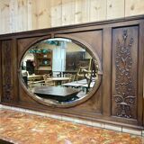 Oak mirror from the early 20th century.