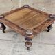 Ancienne table à thé art déco en teck birman