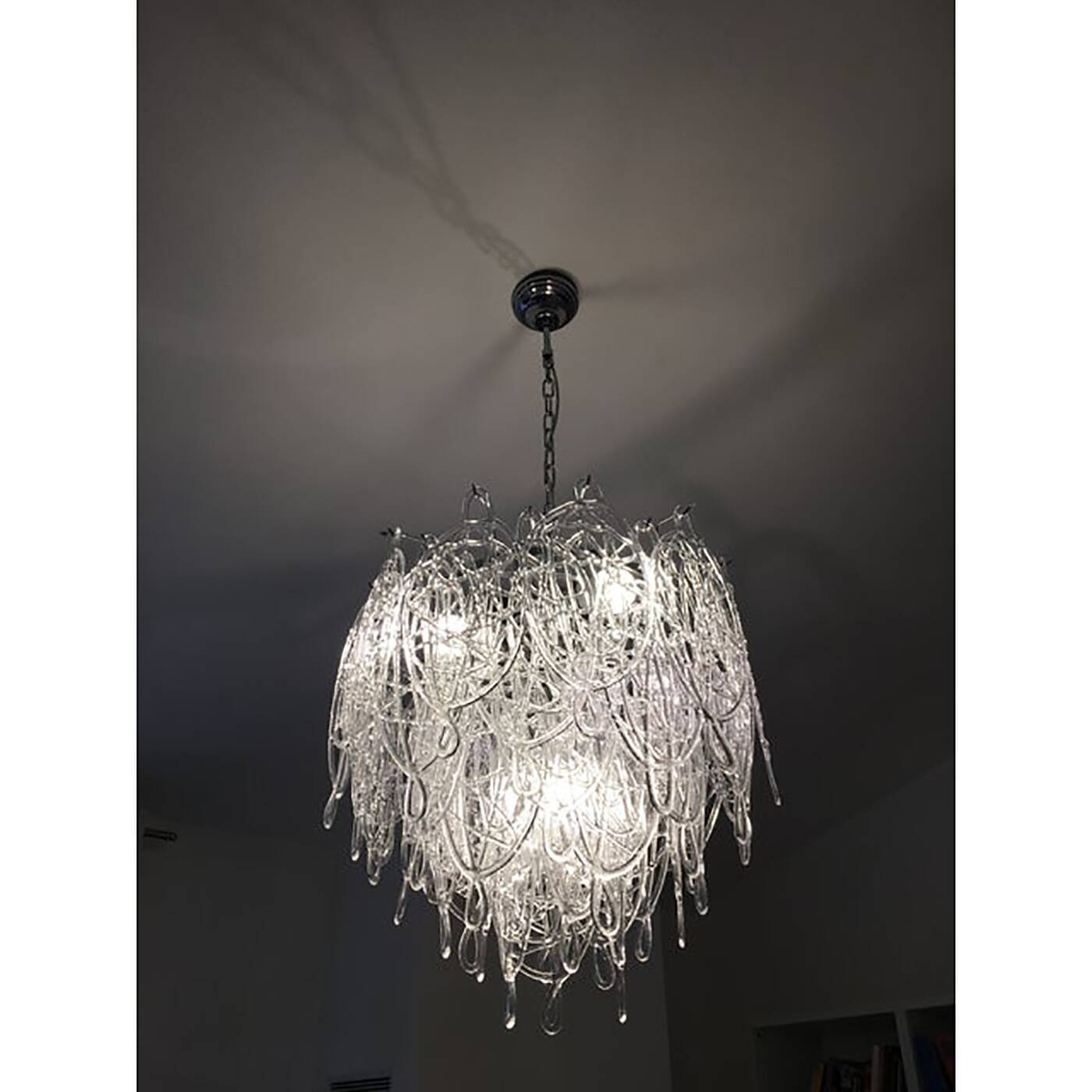 Modern Murano Glass "Ragnatela" Italian Chandelier
