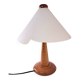 Vintage hem glass lampshade bedside lamp