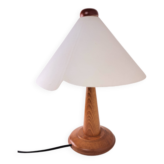 Vintage hem glass lampshade bedside lamp