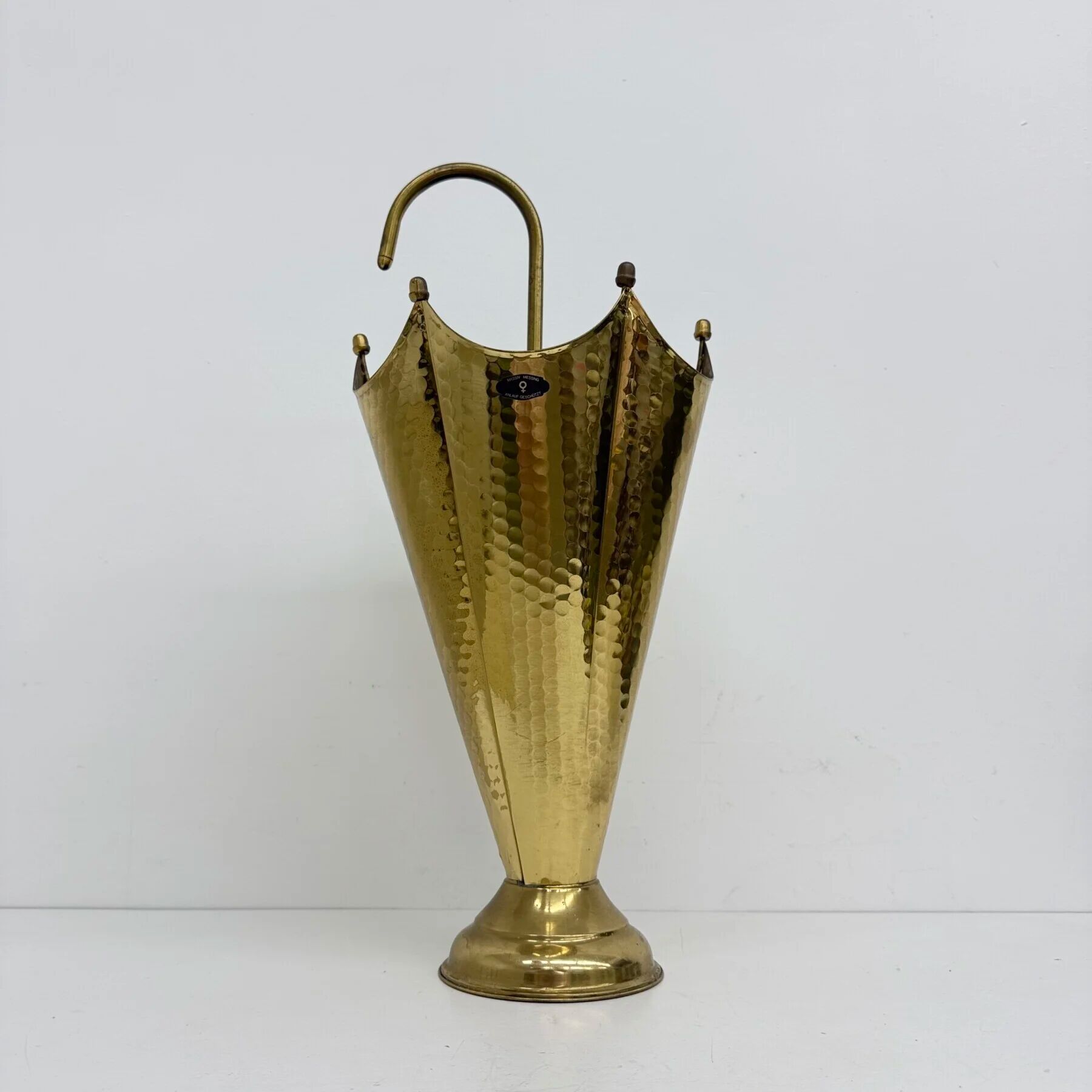 Mid-century design brass umbrella stand, 1970s