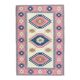 1970s Vintage Turkish Hand-Knotted Wool Cotton Pink Area Rug 120x176