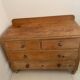 antique English wooden chest of drawers