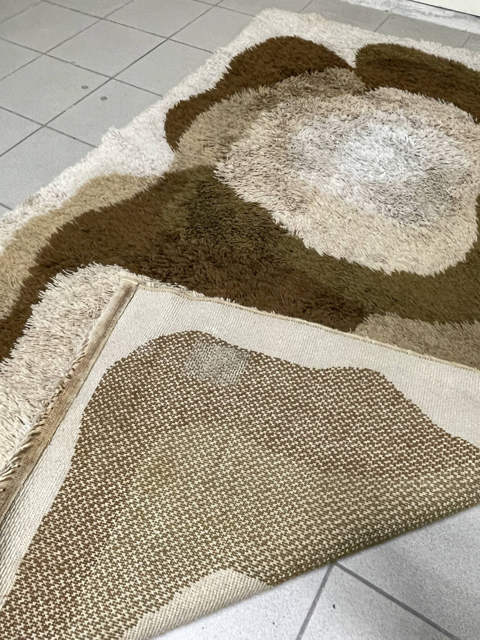 Large High-Pile Wool Rug, produced by Desso, 1970s
