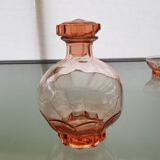 set of carafes and cups of glasses