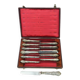 Coffret de 12 couteaux en métal argenté