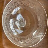 6 Mismatched Engraved Champagne Glasses