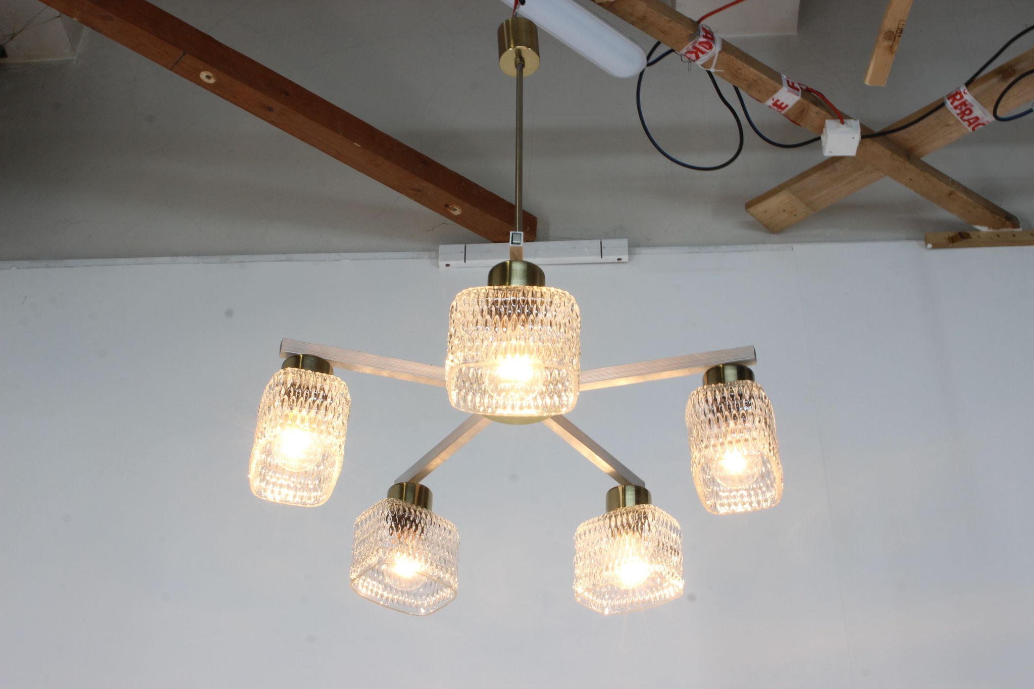 Chandelier by Kamenicky Senov,1970