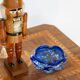 Artistic blue glass ashtray bowl from the mid-20th century, Italy, 1970s.