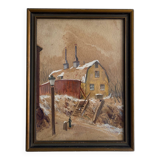 Peinture suédoise « Kungsklippan, 1932