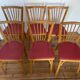 6 chaises de bistrot Baumann en bois et skaï