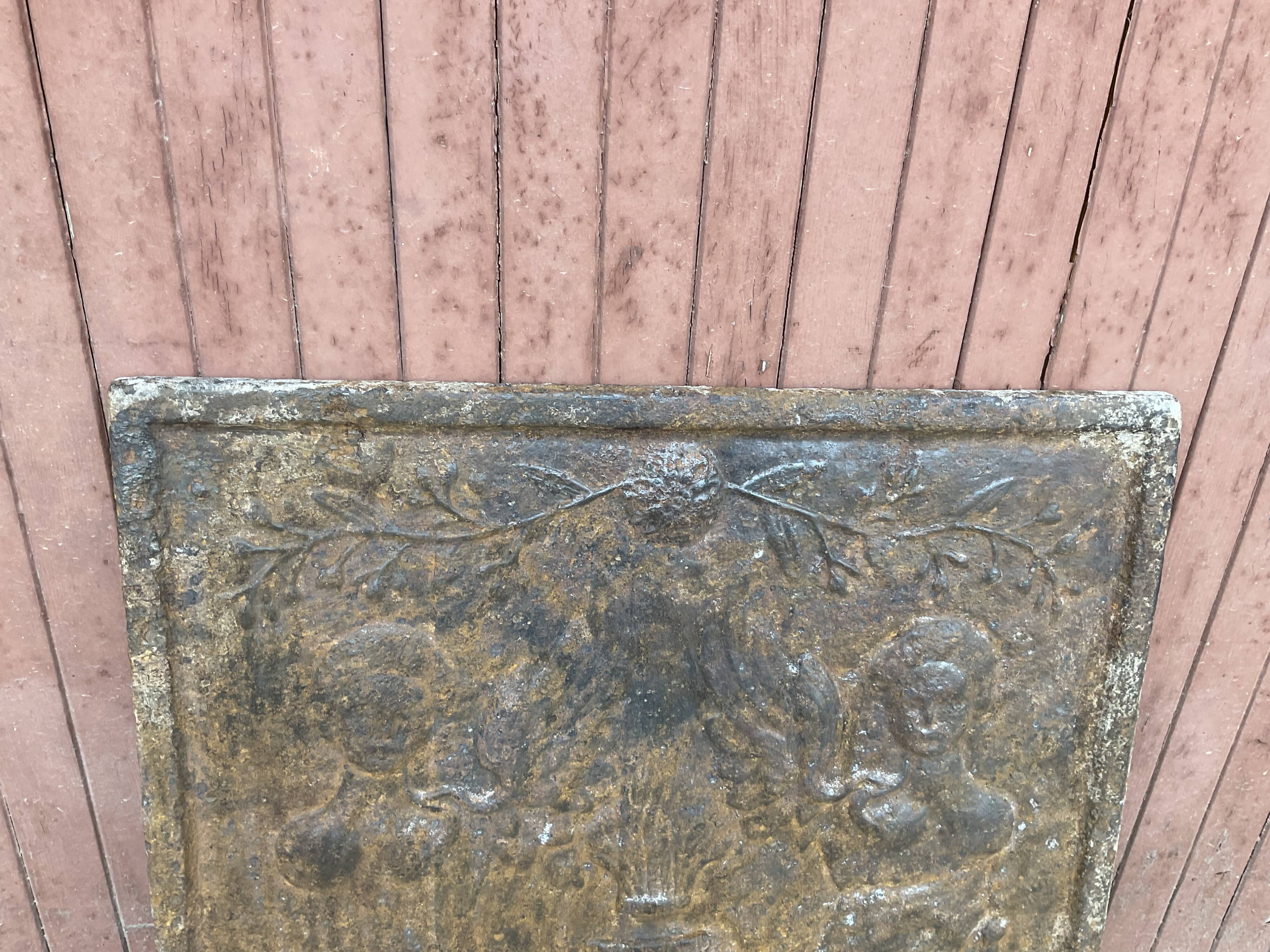 Fireplace plate