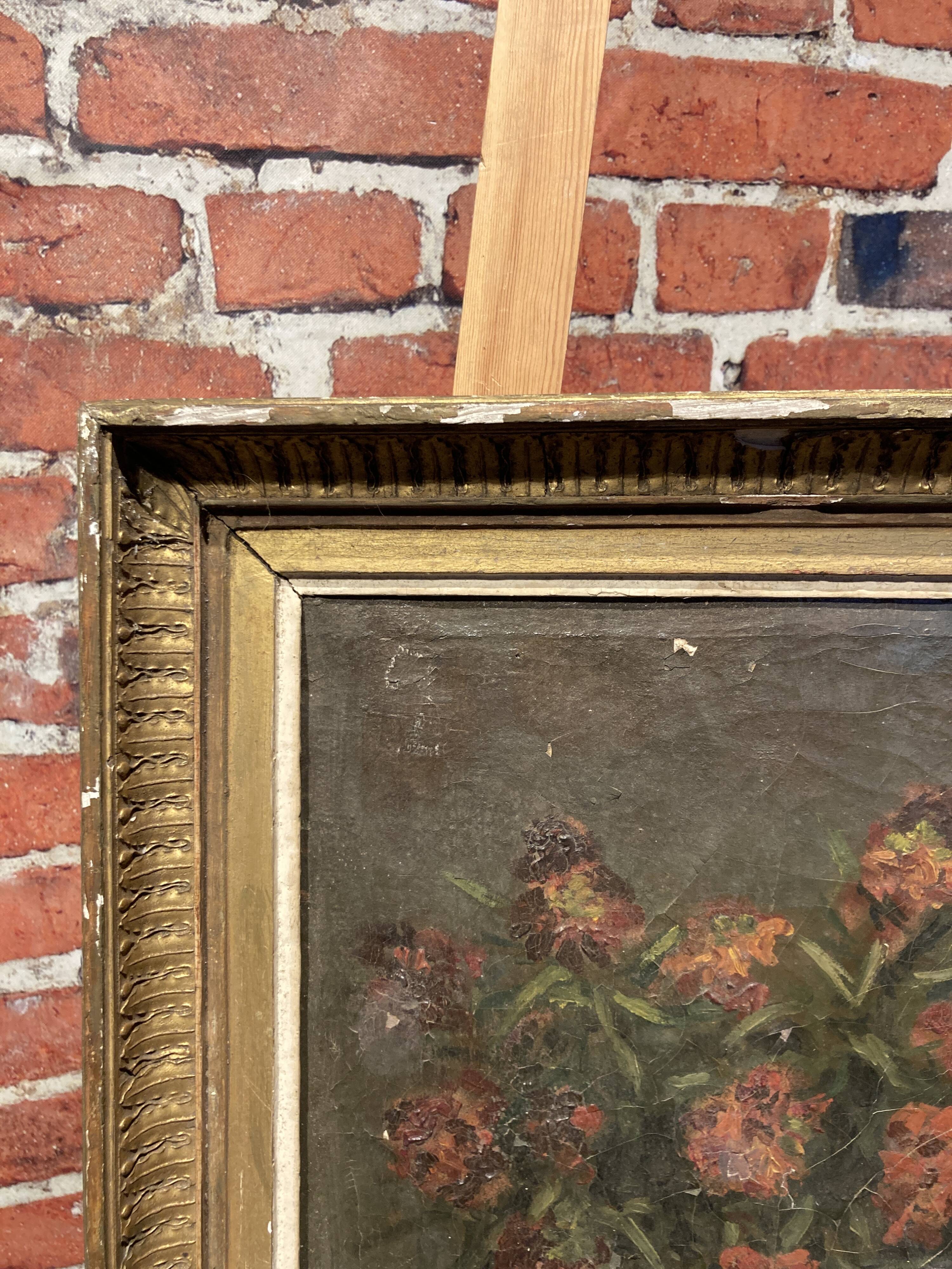 Huile sur toile d'une nature morte