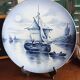 Marine decorative dish of the 30s by Saint-Amand