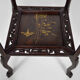 Japanese pedestal table in carved wood and lacquered panels, France, circa 1880