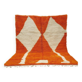 Beautiful handmade orange rug 200cm x 300cm