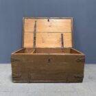Antique painted Swedish wooden chest
