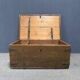 Antique painted Swedish wooden chest