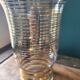 Vintage gold glass vase