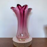 Pink vase of  Fratelli Toso - chambord