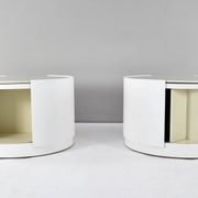 Set of Two Eugenio Gerli Tavolino container girevole T128 Revolver Italy 1969