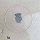 Antique shallow dish Badonviller tulip decoration