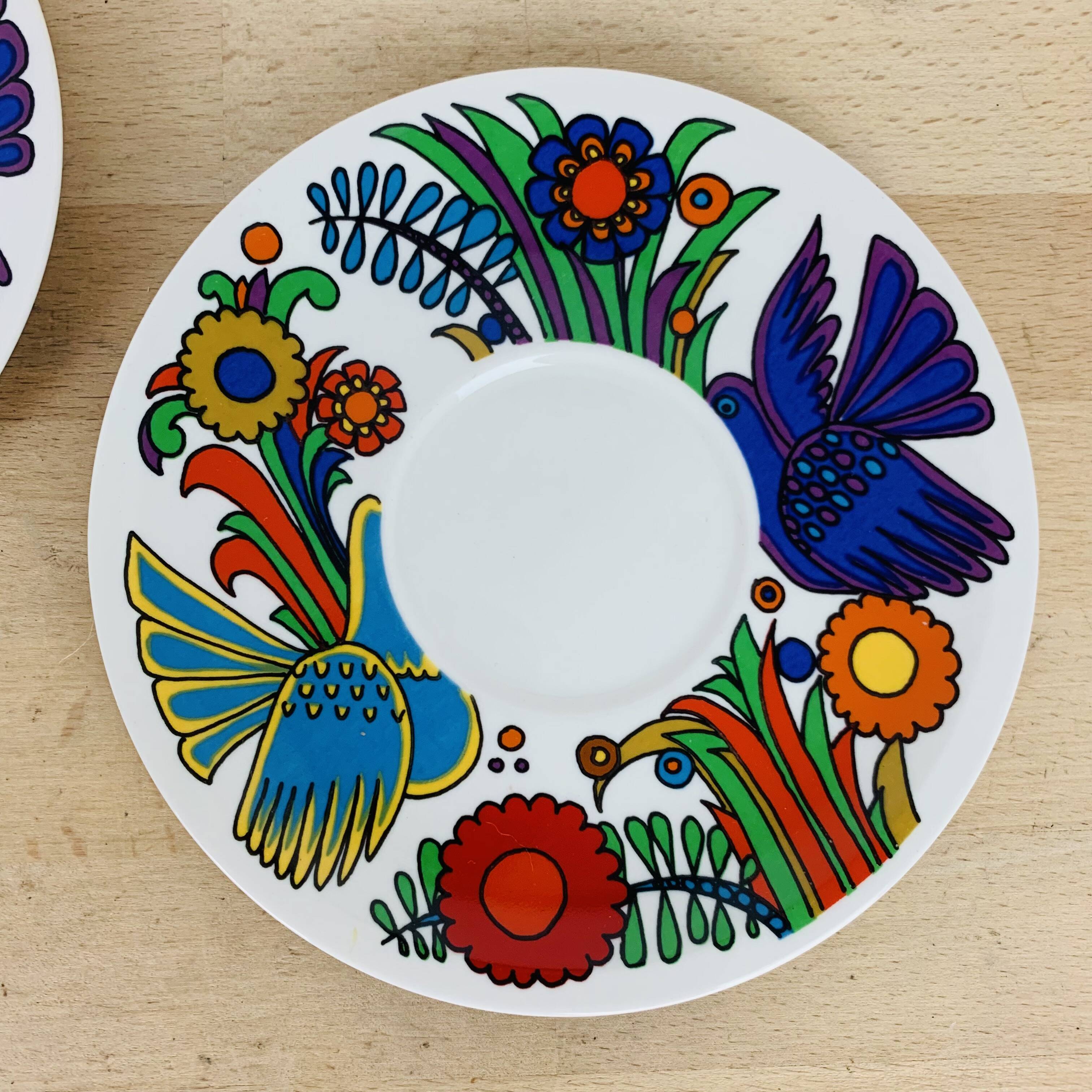 2 assiettes à dessert/soucoupes Acapulco Villeroy & Boch