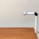 Periscopio clamp table lamp from the Italian space age mid-century by Danilo & Corrado Aroldi for Stilnovo, 1960s.
