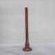 Antique art deco french turned oak floor lamp