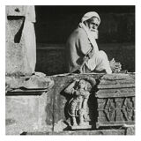 Temple and sadhu, Rajasthan