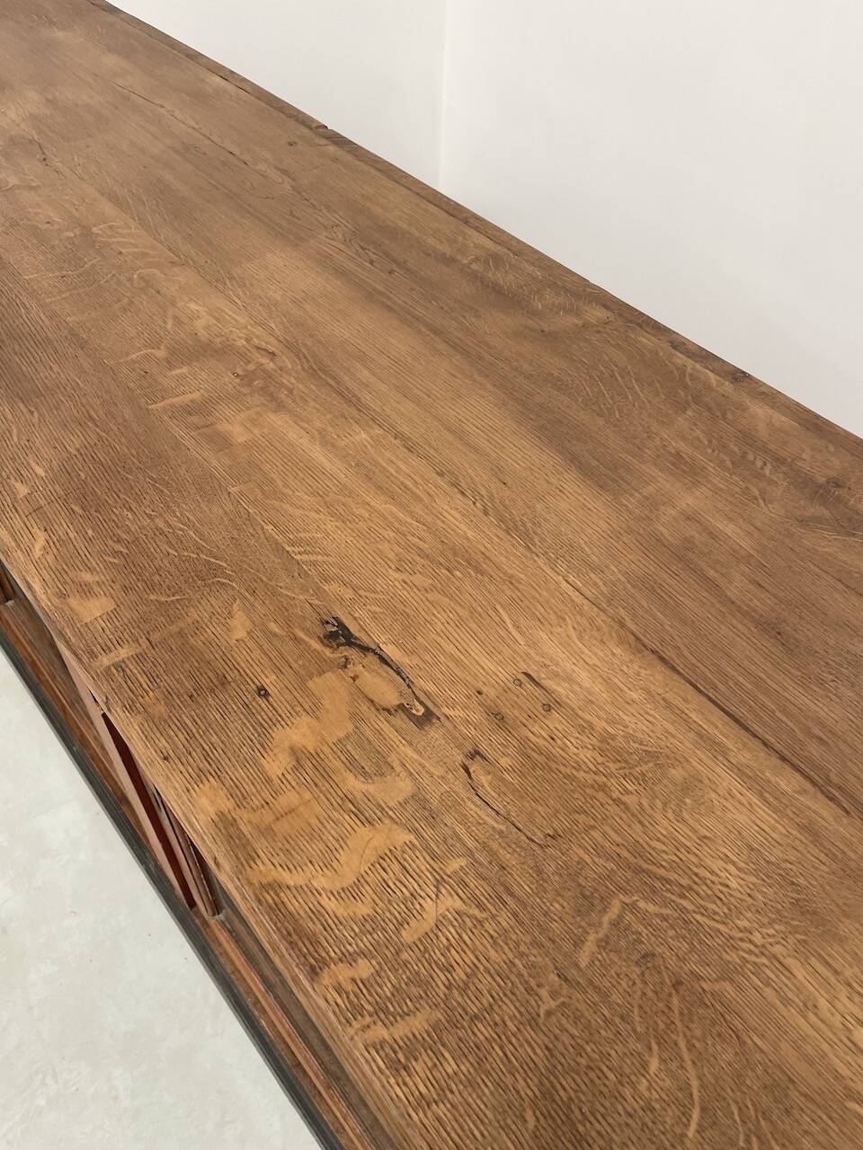 Enfilade de métier XXL chêne portes vitrées