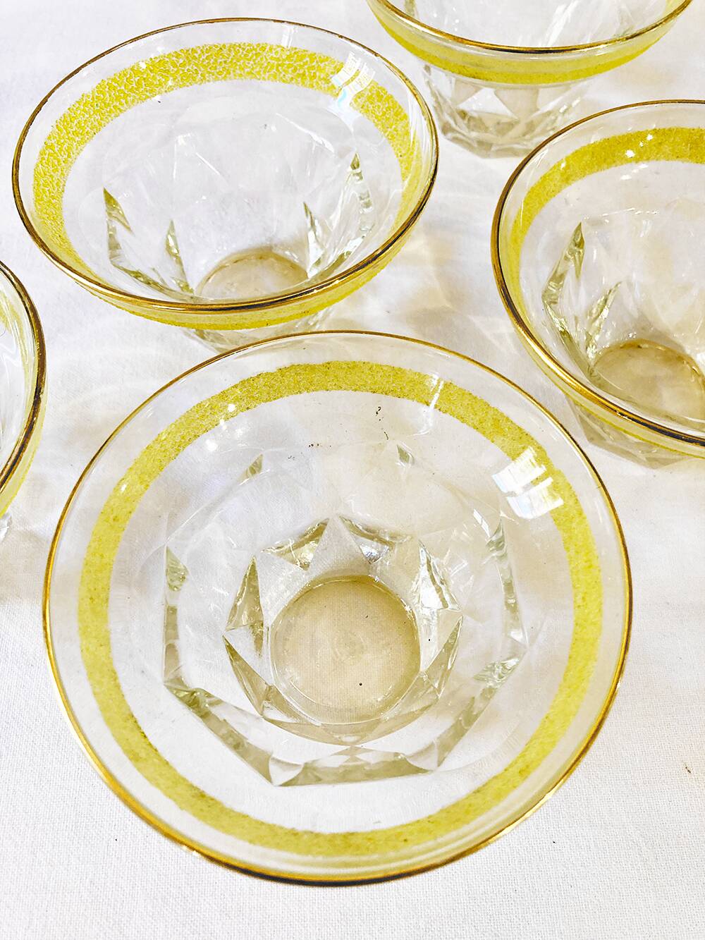 Ensemble de 5 coupes à dessert en verre