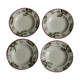 4 hollow plates Longwy "Montmorency" cherries