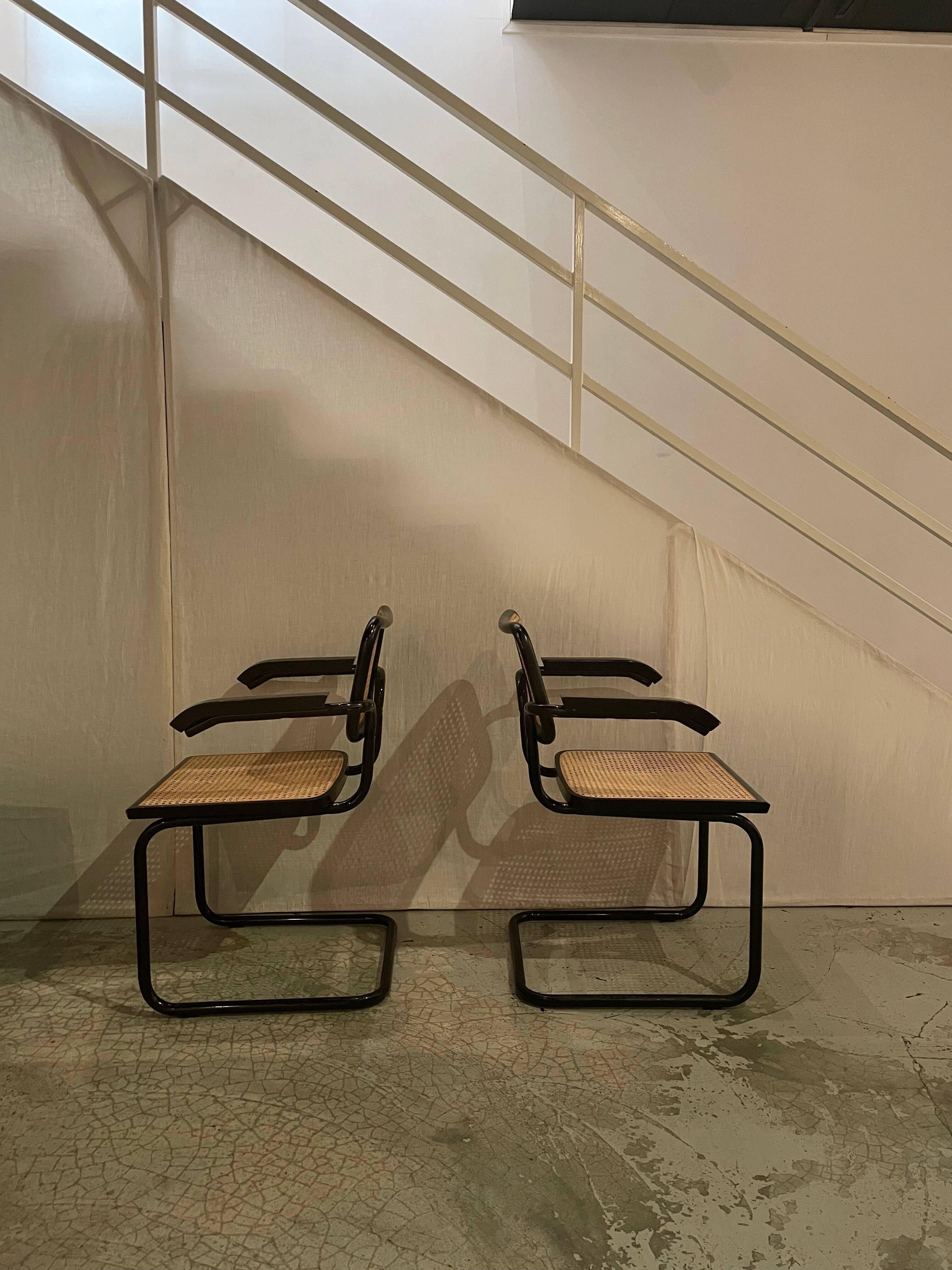 Paire de chaises Cesca B32 par Marcel Breuer années 1970