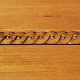 Oval dining table in solid teak