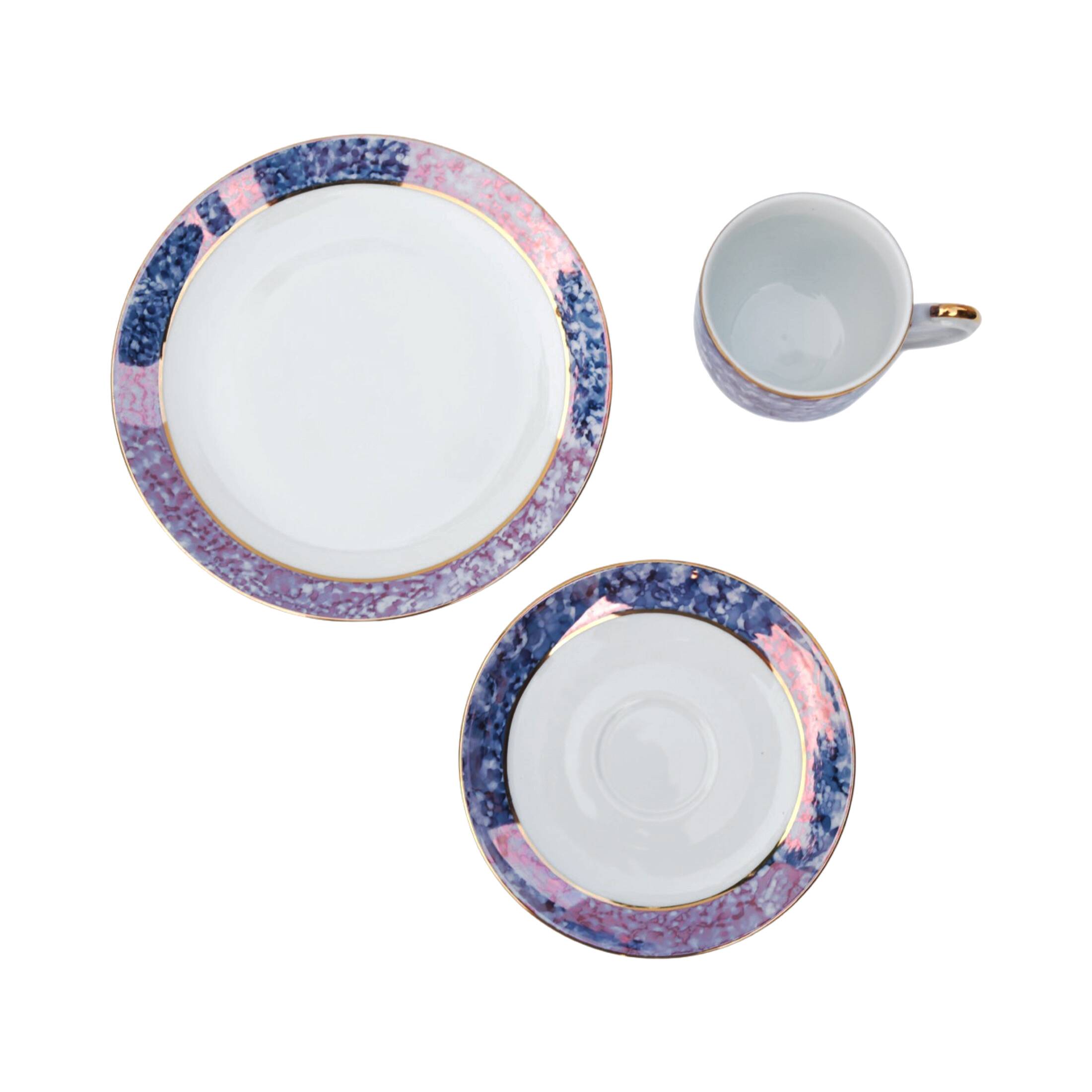 Marble breakfast set, Victoria Czechoslovakia, 1980s.