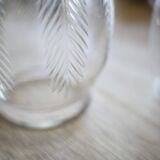 Lampe à poser verre ciselé