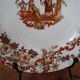 5 Saint-Amand earthenware dessert plates with Chinese decoration