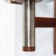 Vintage 1960s wall light, milk glass and bohemian teak.