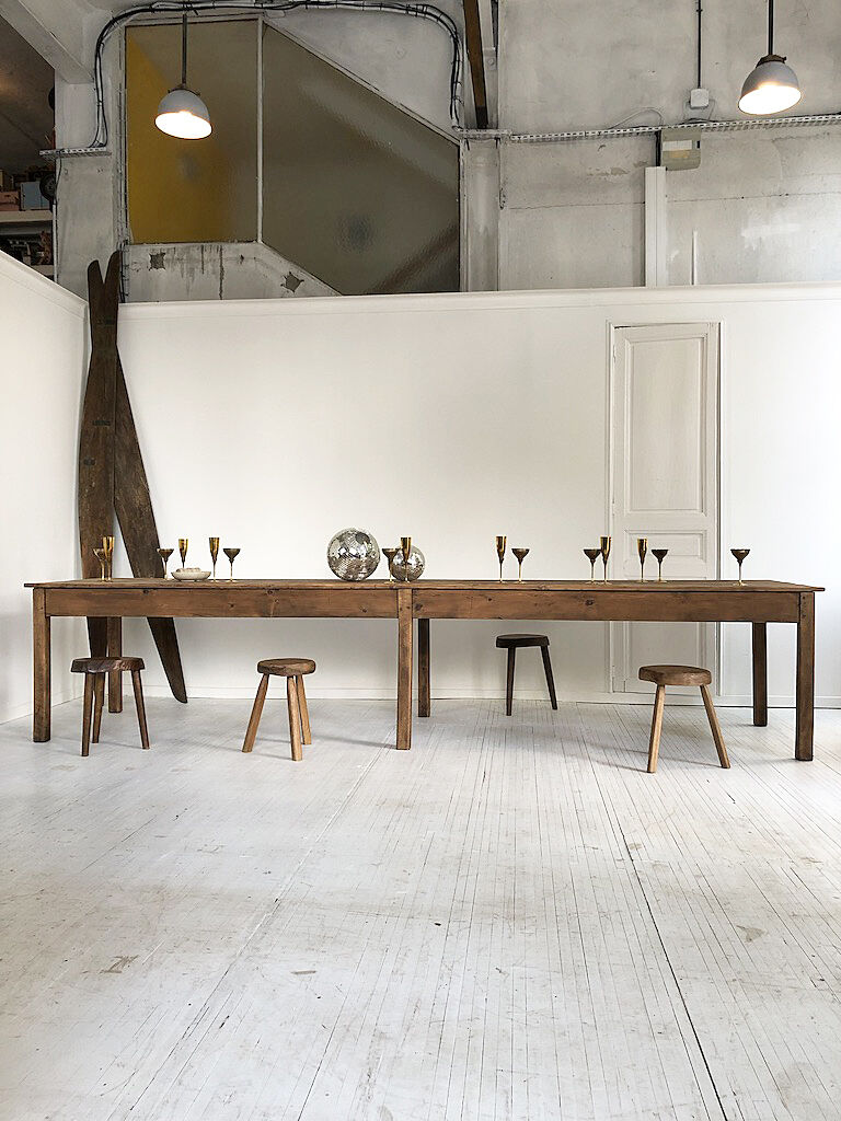 Pine farm table 4m