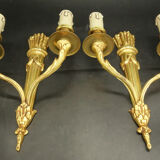 Paire d'appliques au carquois de style Louis XVI