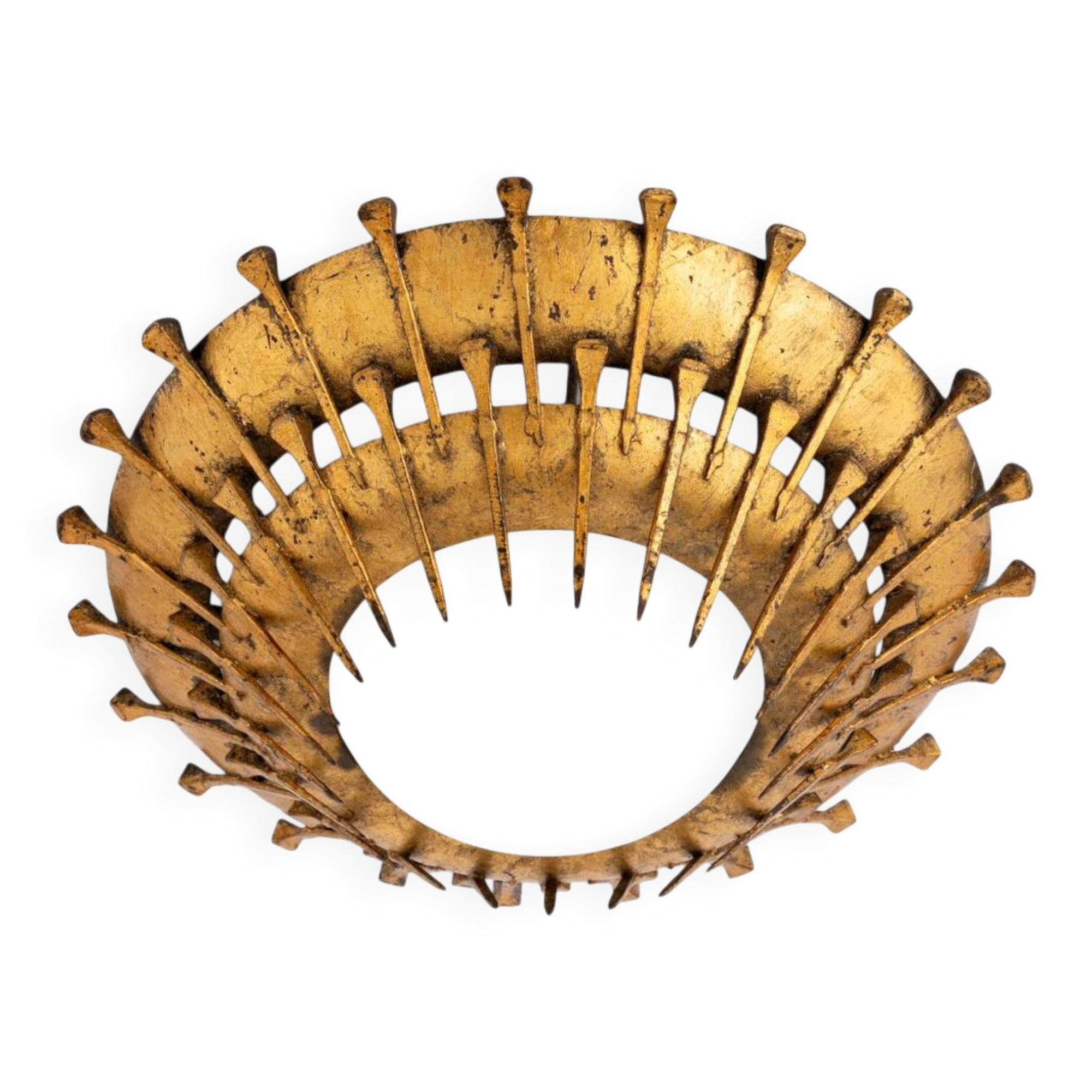 Plafonnier brutaliste espagnol du milieu du siècle