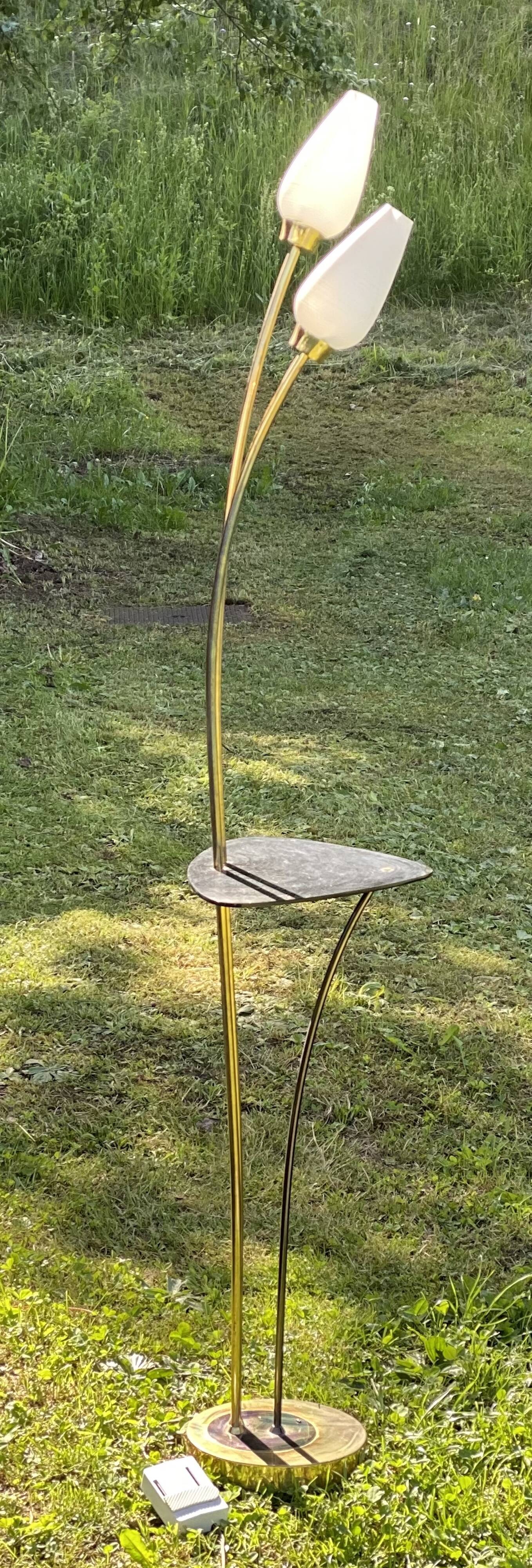 Arlus vintage 1950 reed floor lamp