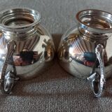 2 tasses anciennes en argent massif