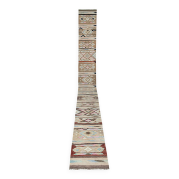 Tapis de couloir turc vintage