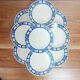 Lot de 9 assiettes creuses Badonviller modèle Nil