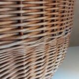 Vintage wicker oval basket