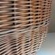 Vintage wicker oval basket