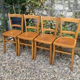 4 vintage Luterma bistro chairs 1940